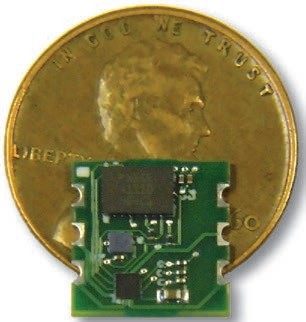 Obr. 2 Modul EM7180SFP (1,02 × 1 cm)